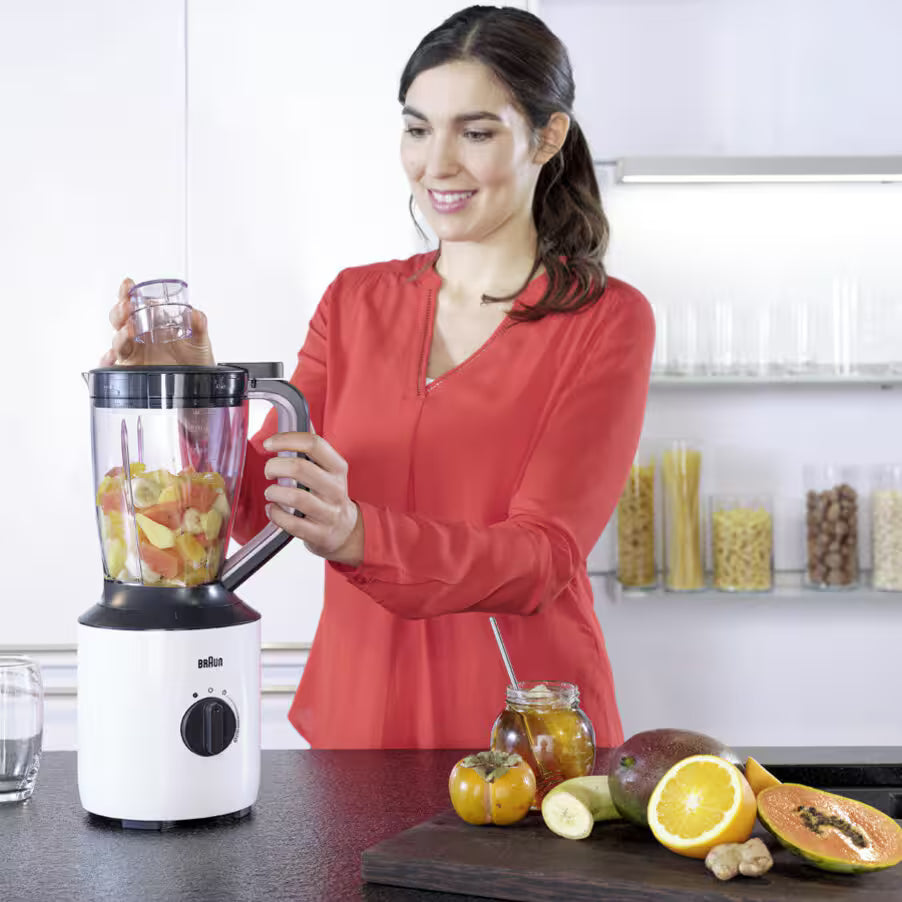 Braun PowerBlend 3 Countertop Blender 1.5 Liter 800 Watt  - JB3150WH