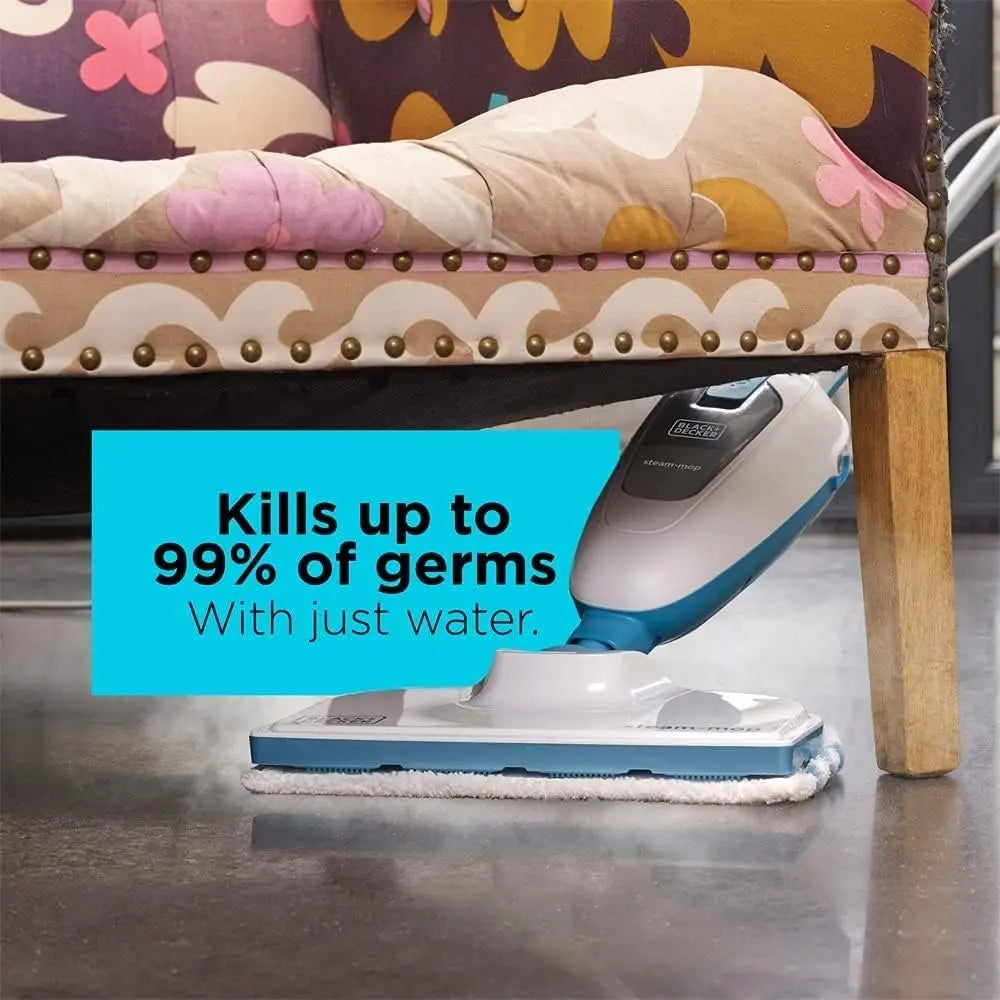 BLACK+DECKER 10 In 1 Steam Mop Cleaner , 1300 Watt , White - FSMH13E10-B5