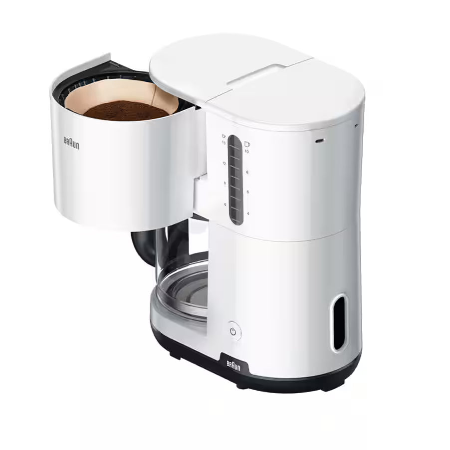 Braun Breakfast 1 Drip Coffee Maker , 2.5 Liter 10 Cups 1000 Watt , KF1100 WH