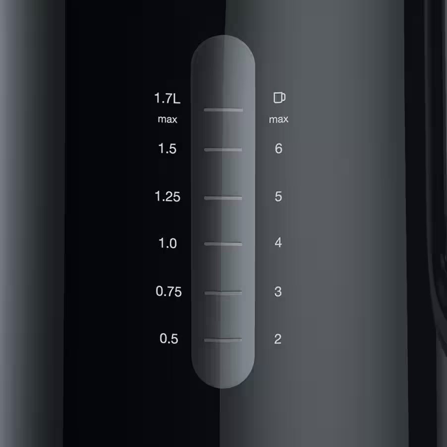 Braun Breakfast1 Water Kettle  1.7 Liter 2200 Watt   - WK1100BK