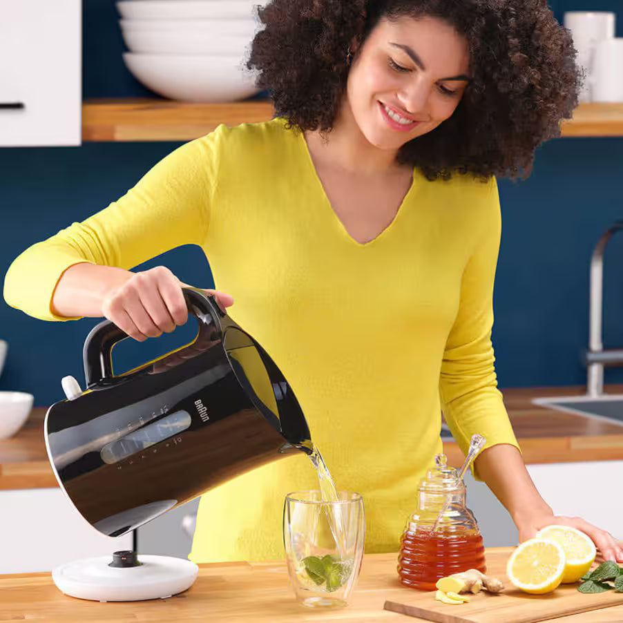Braun Breakfast1 Water Kettle  1.7 Liter 2200 Watt   - WK1100BK