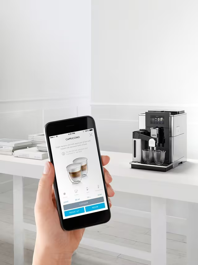 Delonghi Maestosa - ماكينة قهوة أوتوماتيكية بالكامل مع مطحنة مدمجة ومتصلة بالتطبيق - EPAM960.75