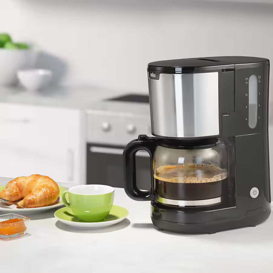 Braun PurShine Drip Coffee Maker , 10 cups 10 Cups 1000 Watt   - KF1500BK