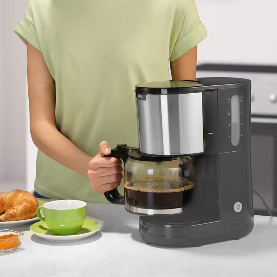 Braun PurShine Drip Coffee Maker , 10 cups 10 Cups 1000 Watt   - KF1500BK