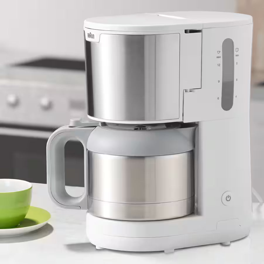 Braun PurShine Drip Coffee Maker , 1.2 Liter 10 Cups 1000 Watt   - KF1505