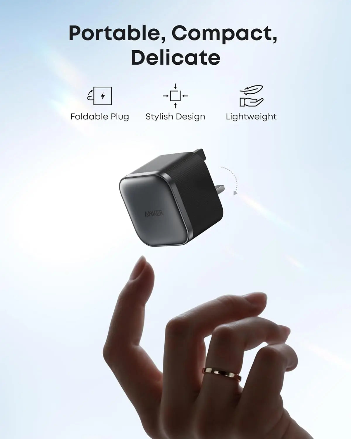 ANKER Nano Charger (45W) with USB-C to USB-C Cable
