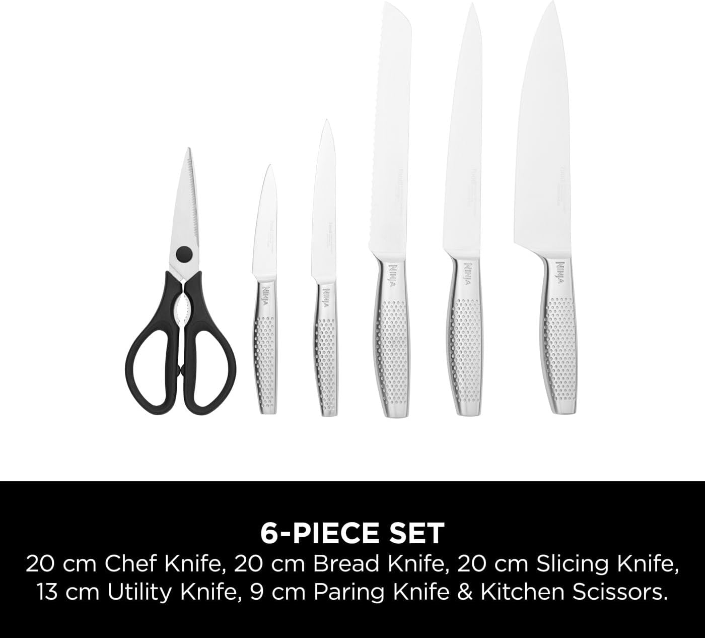Ninja StaySharp Stainless 6-Piece Knife Set & Block K62006EU