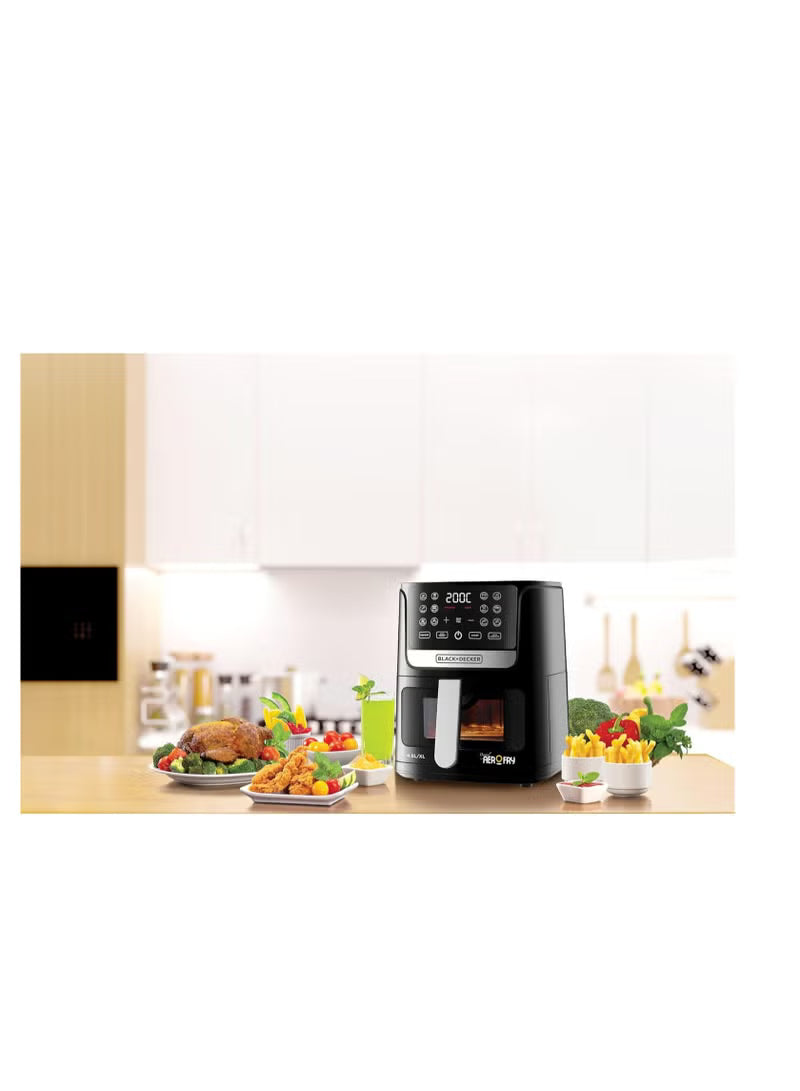 BLACK+DECKER  Digital AerOFry Air Fryer Extra Large 4.5L 1500W  AF4500