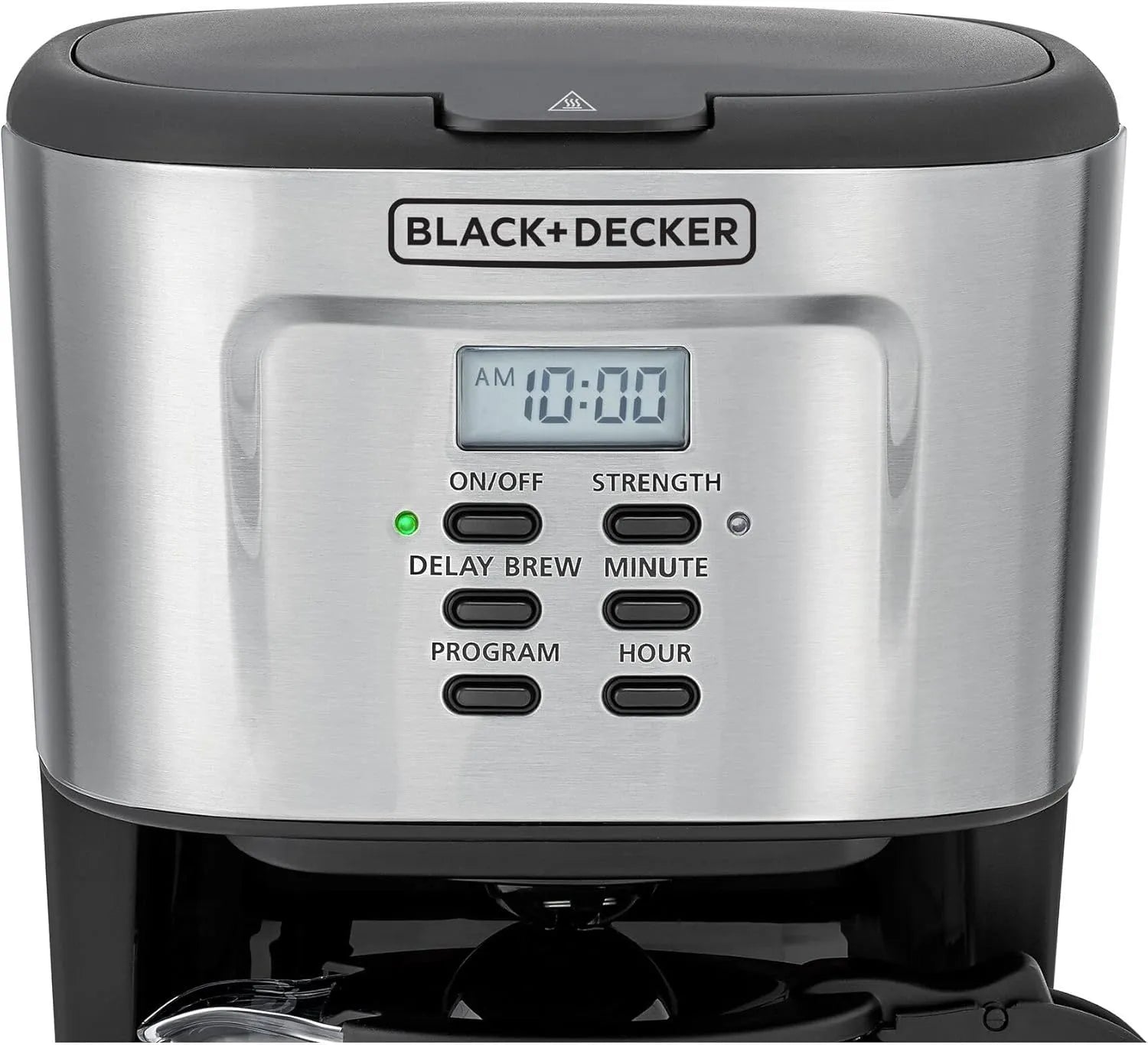 BLACK+DECKER Coffee Machine , 12 cups 12 Cups 900 Watt , Black and Silver - DCM85-B5
