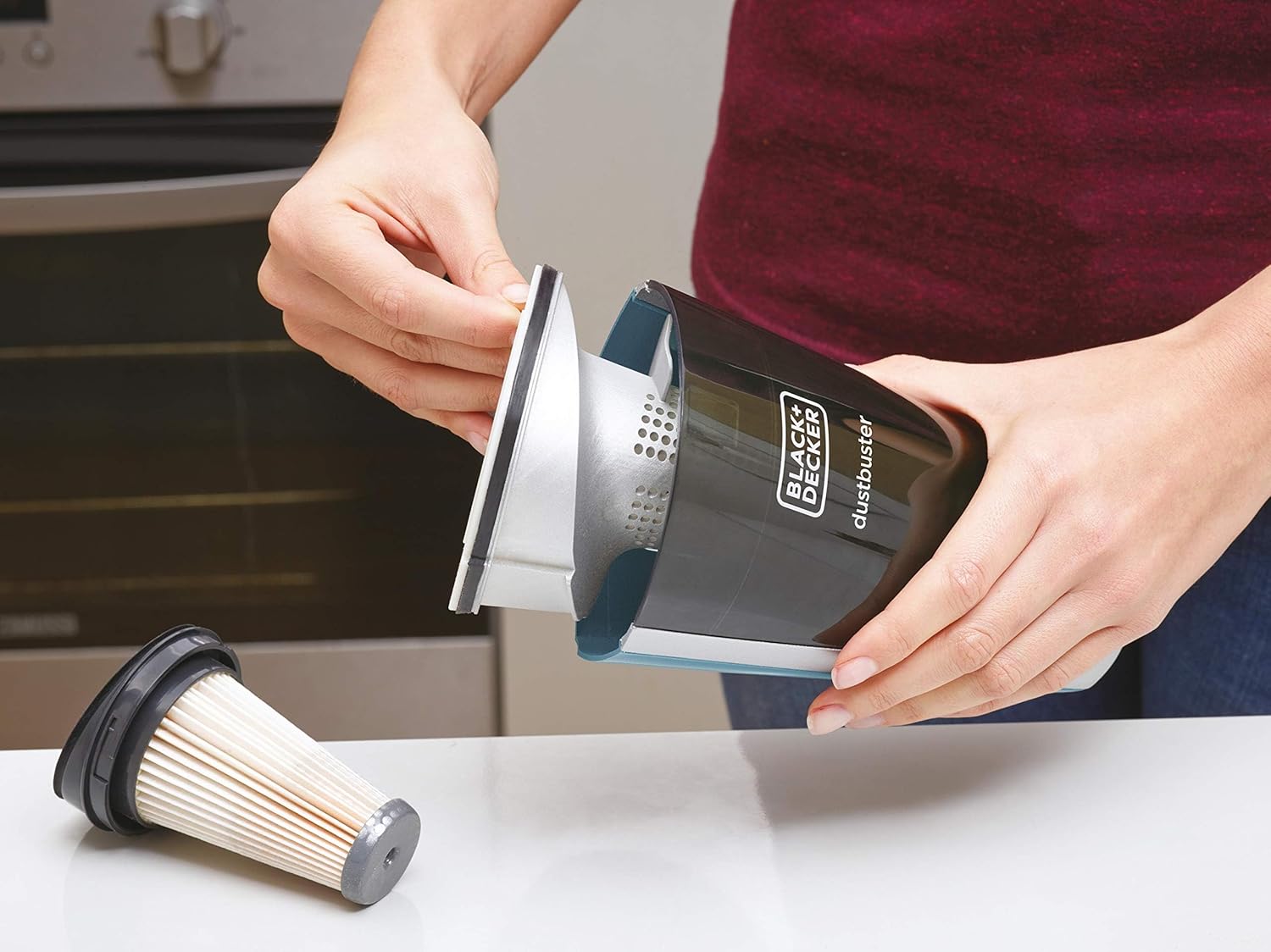 BLACK+DECKER 2 in 1 Stick Vacuum Cleaner , 28.8 Watt , Multi Color - SVA420B
