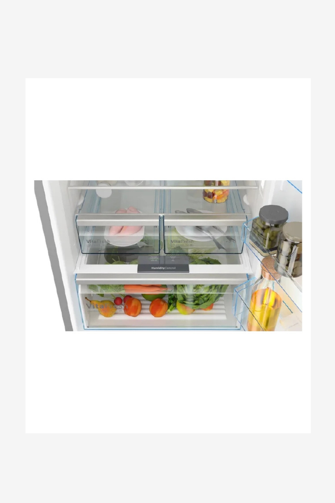 BOSCH refrigerator, 505 litres, combi, digital silver model, KGN56CI30U