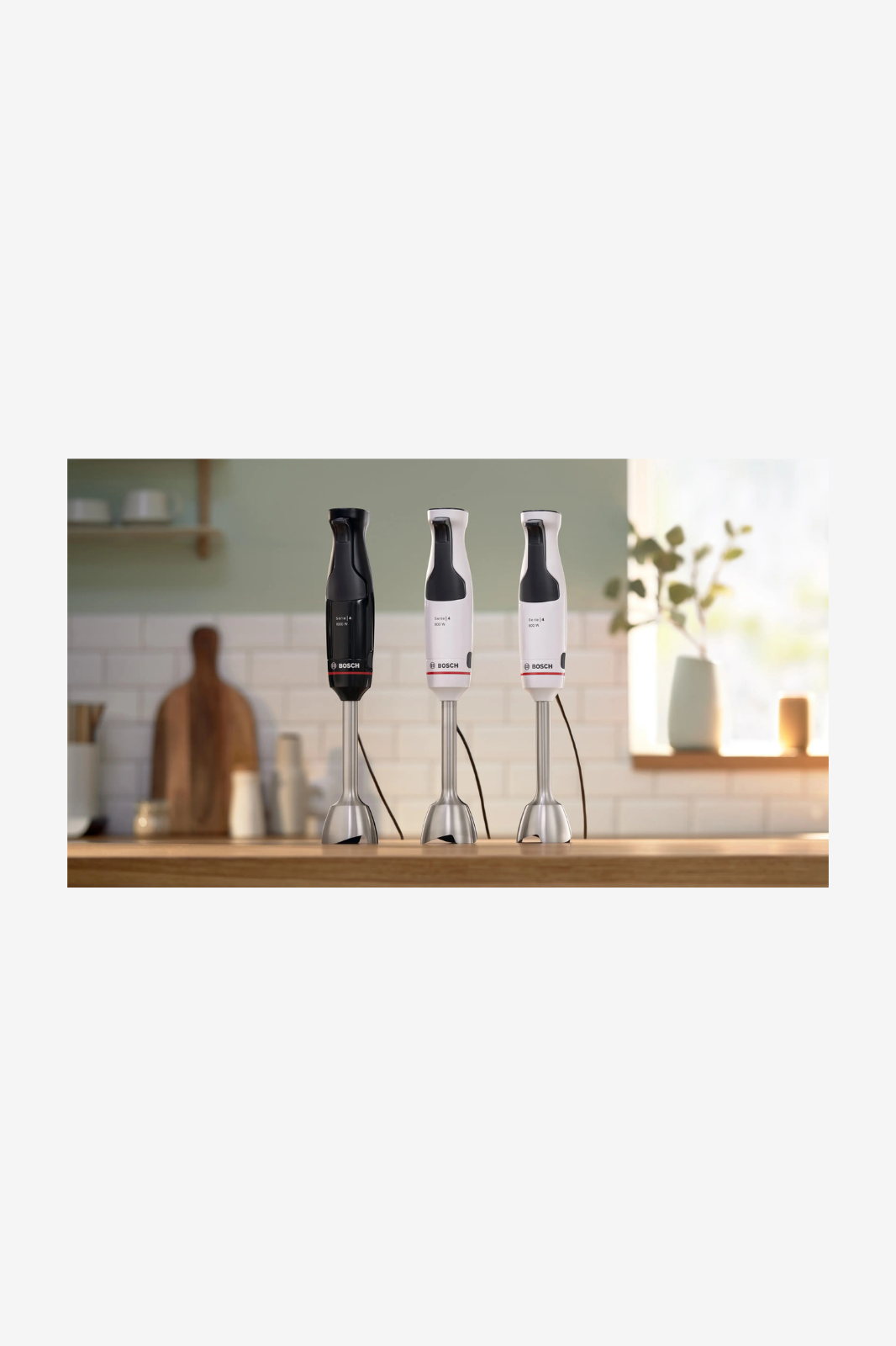 BOSCH Hand blender  800 Watt ErgoMaster with accessories white x black MSM4W420