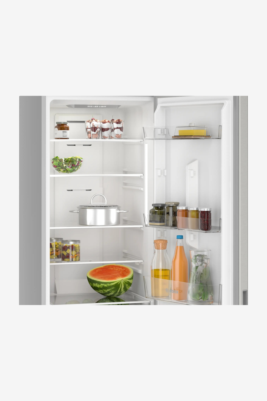 BOSCH Digital No Frost Refrigerator, 330 Liter, Silver – KGN39NLEE8