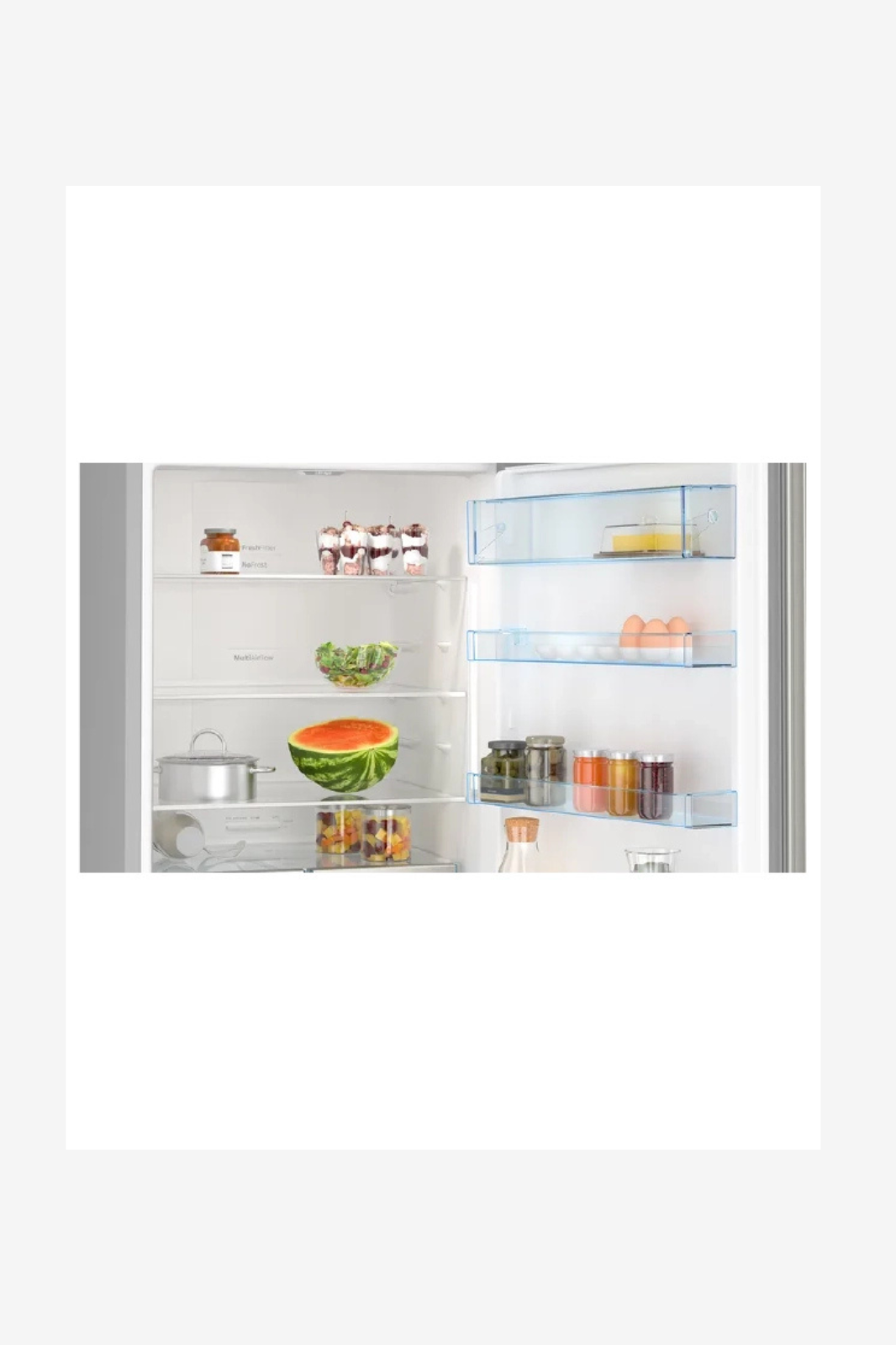BOSCH refrigerator, 505 litres, combi, digital silver model, KGN56CI30U