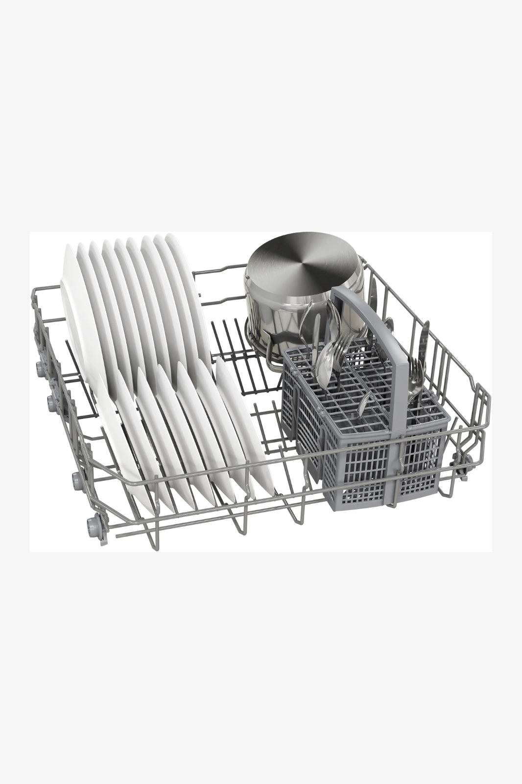 BOSCH Series 2 Built-in Dishwasher, 13 Place Settings, 60cm, White – SMV26DX00T
