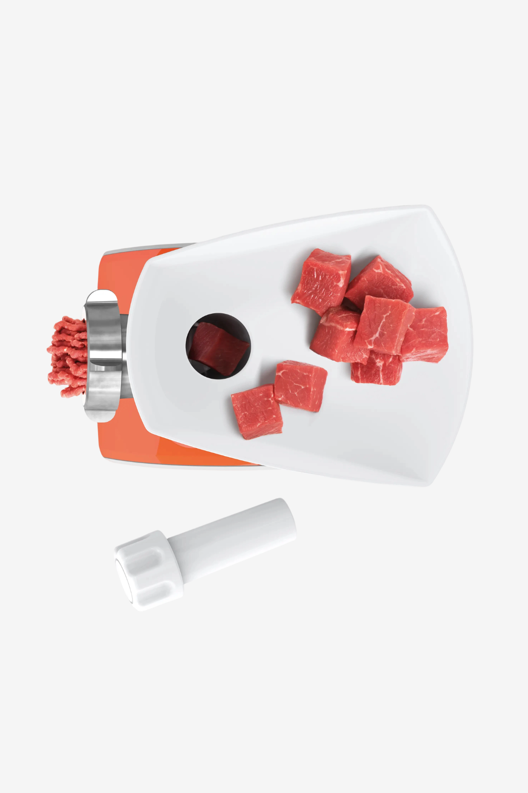 BOSCH Compact Power Meat Grinder, 1600 Watt, White / Red – MFW3630I