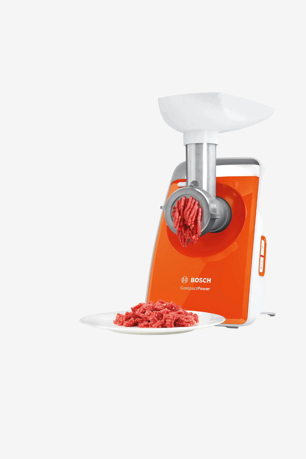 BOSCH Compact Power Meat Grinder, 1600 Watt, White / Red – MFW3630I