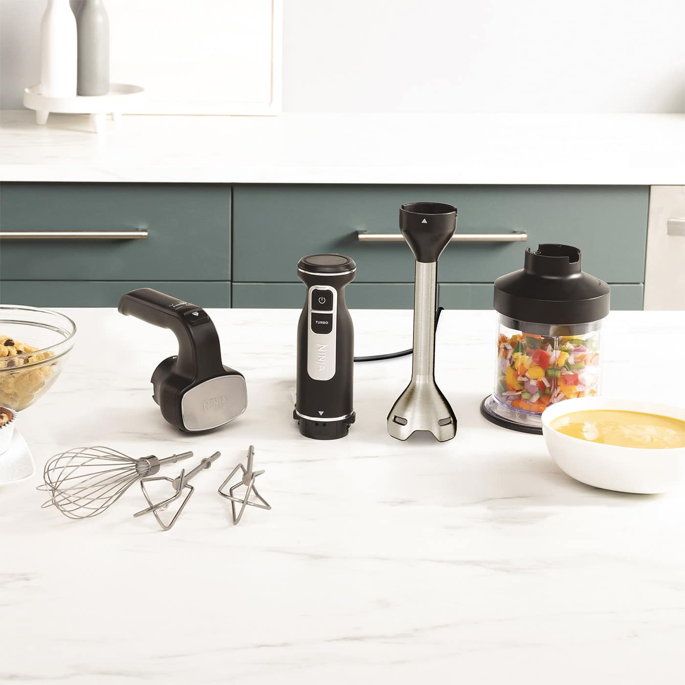 Ninja Foodi 3-in-1 Hand Blender, Mixer & Chopper CI100