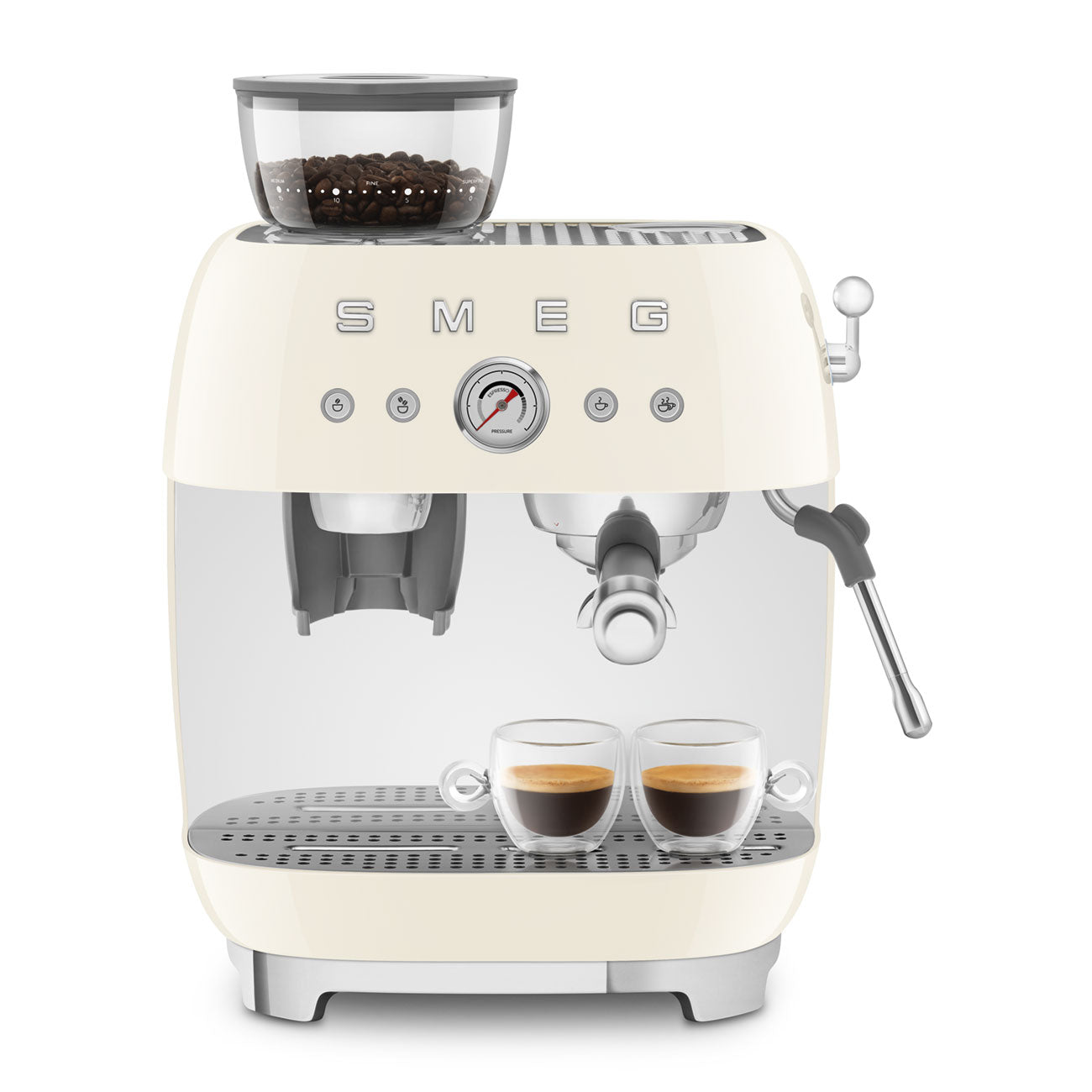 ماكينة تحضير قهوة الإسبريسو اليدوية من Smeg طراز EGF03