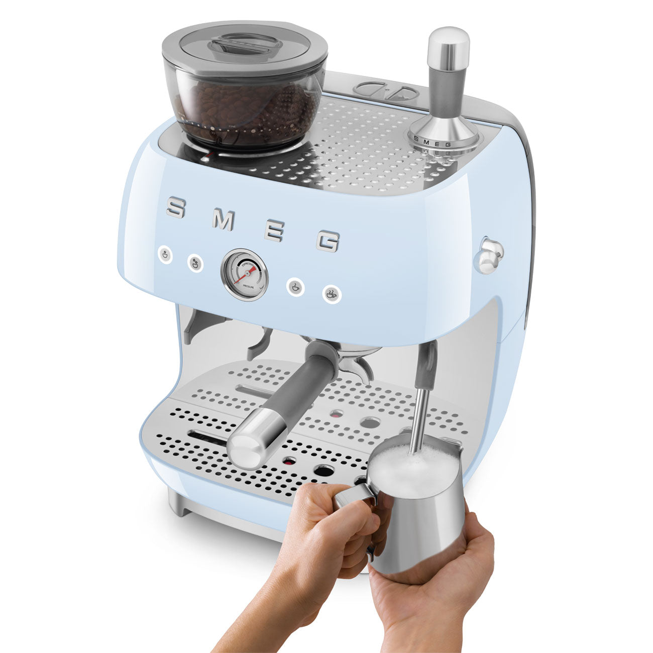 ماكينة تحضير قهوة الإسبريسو اليدوية من Smeg طراز EGF03