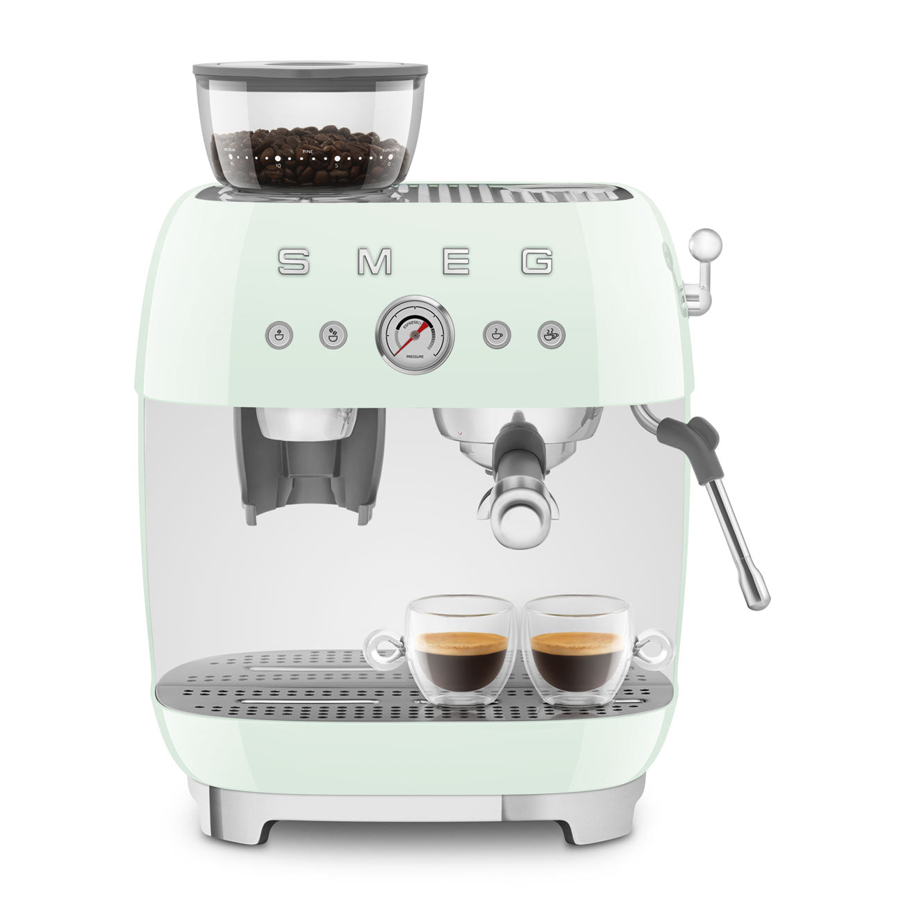 ماكينة تحضير قهوة الإسبريسو اليدوية من Smeg طراز EGF03