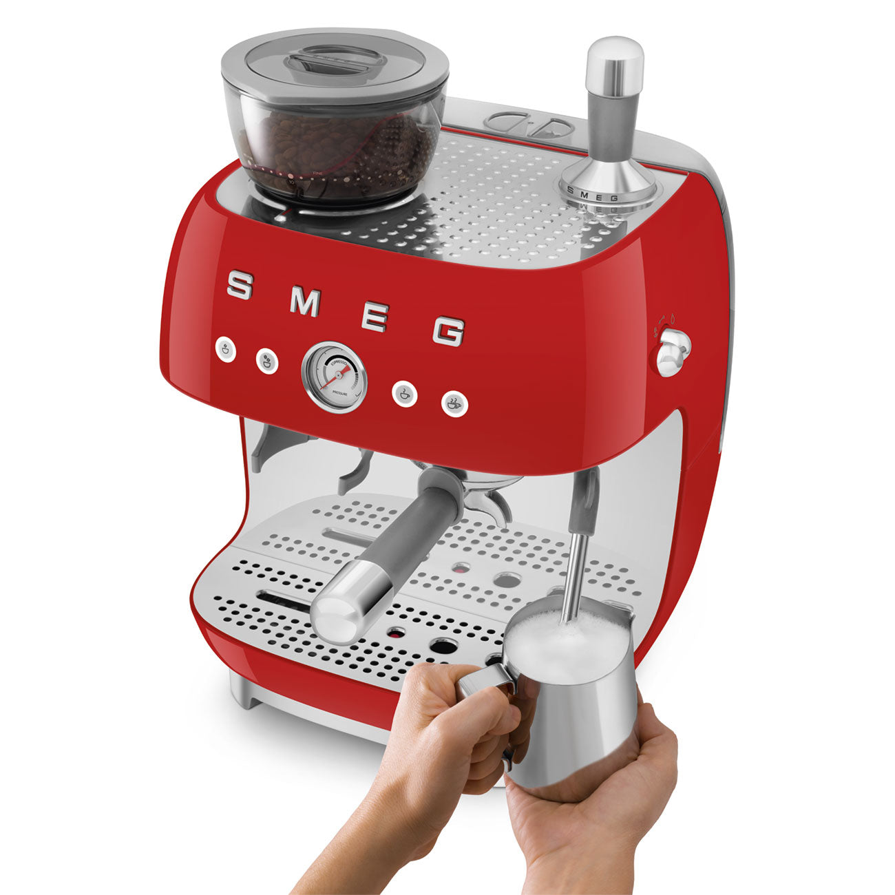 ماكينة تحضير قهوة الإسبريسو اليدوية من Smeg طراز EGF03