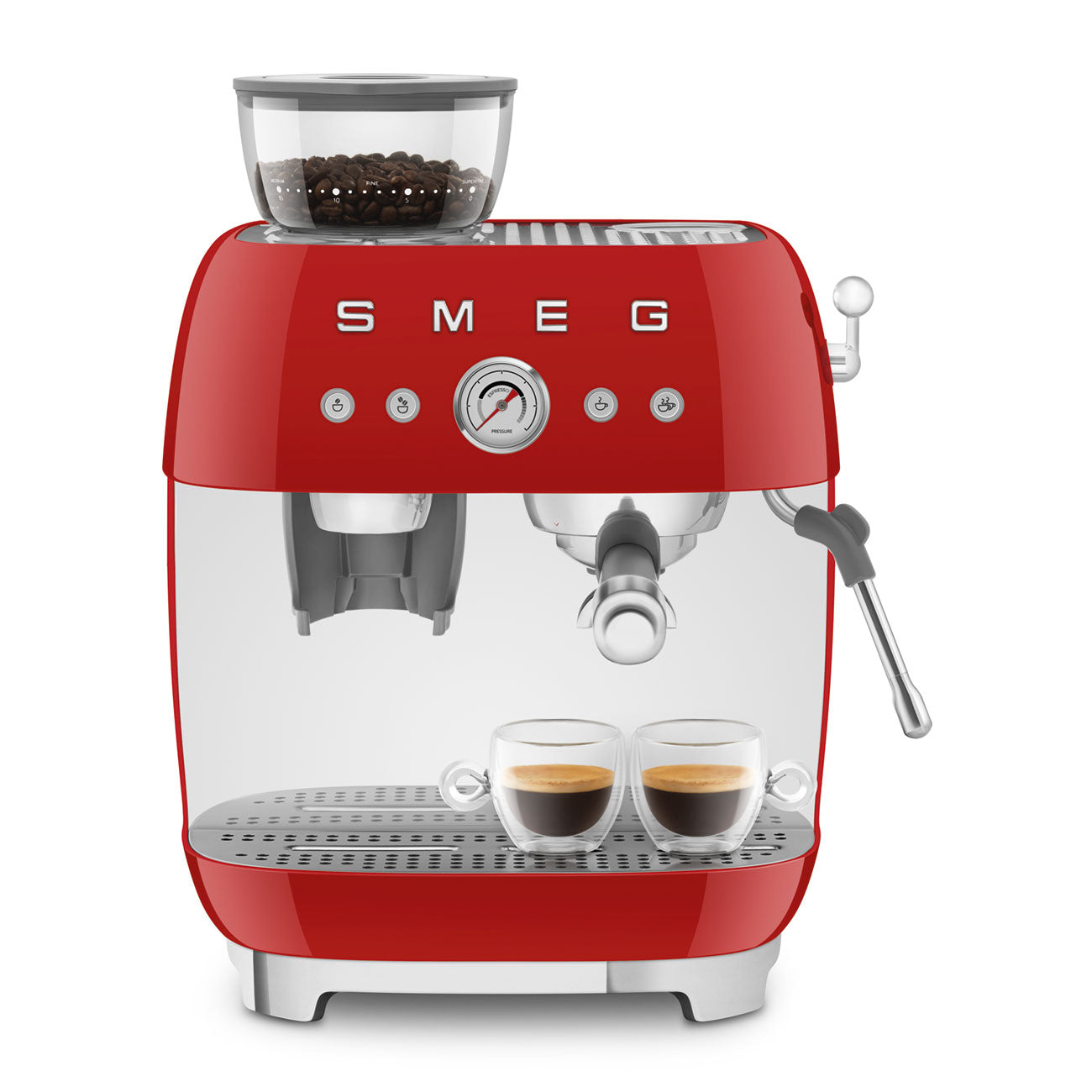 ماكينة تحضير قهوة الإسبريسو اليدوية من Smeg طراز EGF03