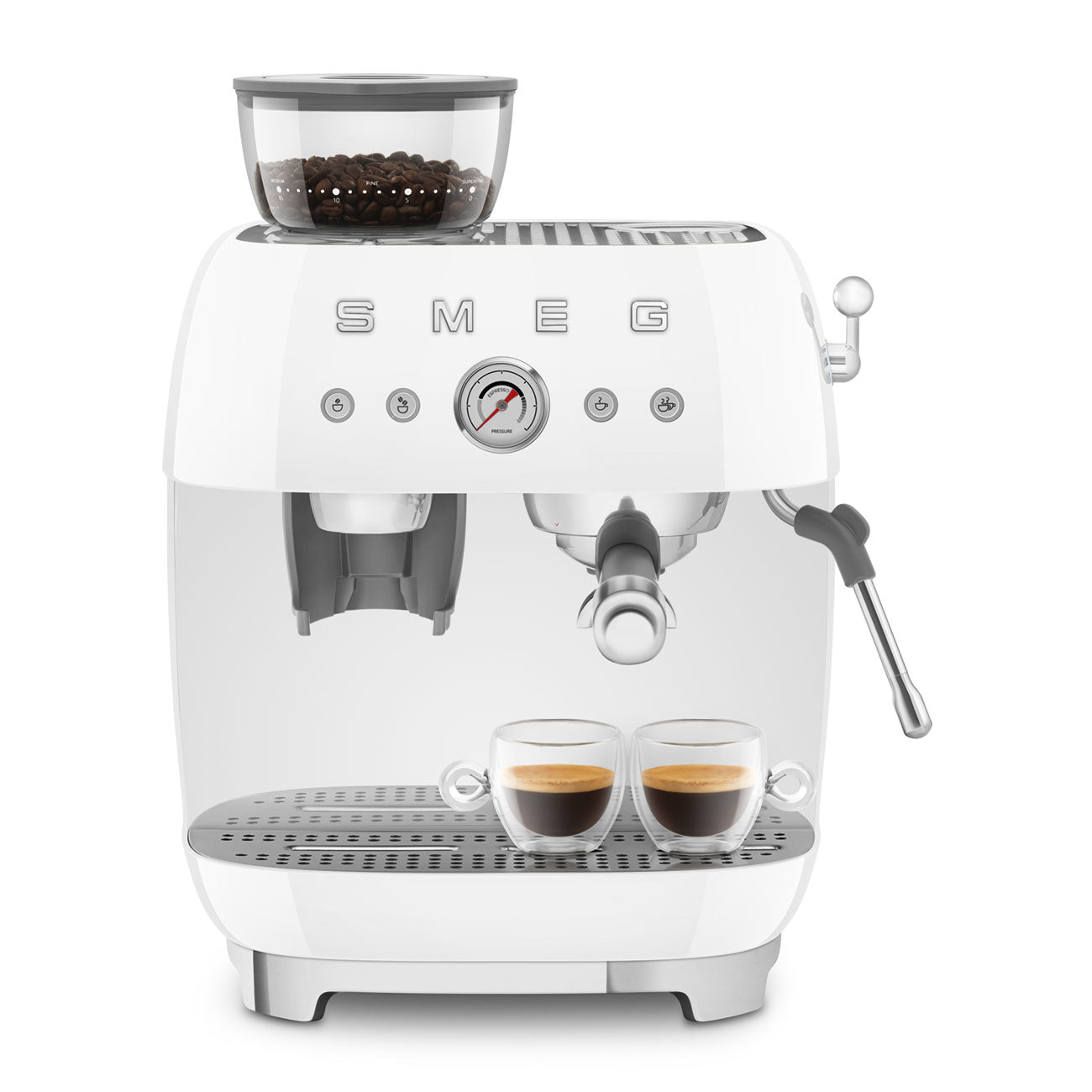 ماكينة تحضير قهوة الإسبريسو اليدوية من Smeg طراز EGF03