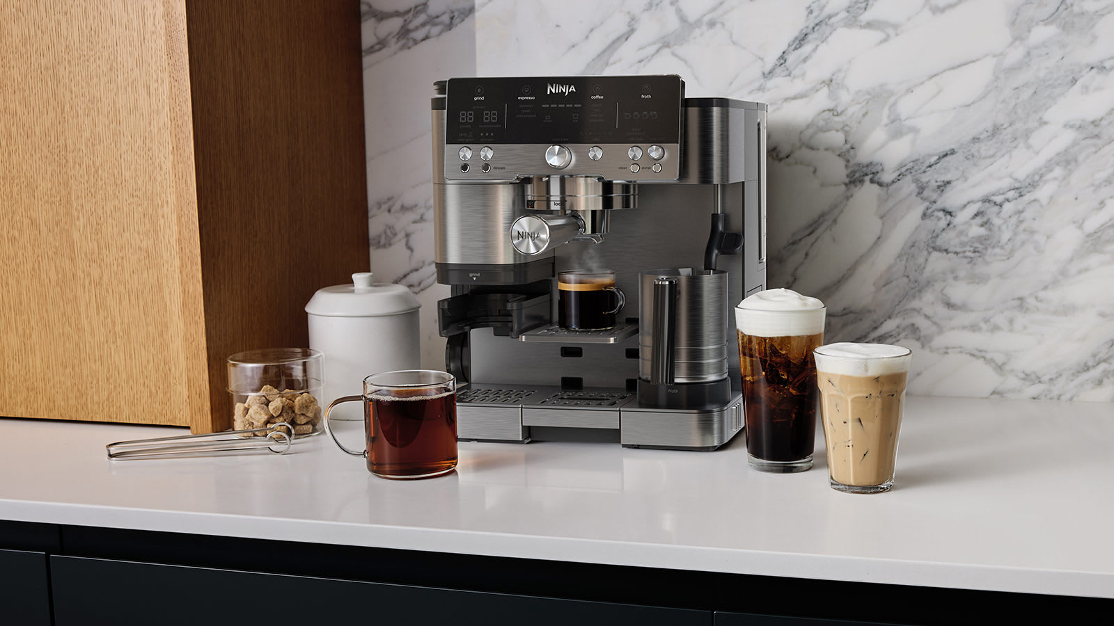 ماكينة تحضير الإسبريسو Ninja Luxe Café Premier ES601