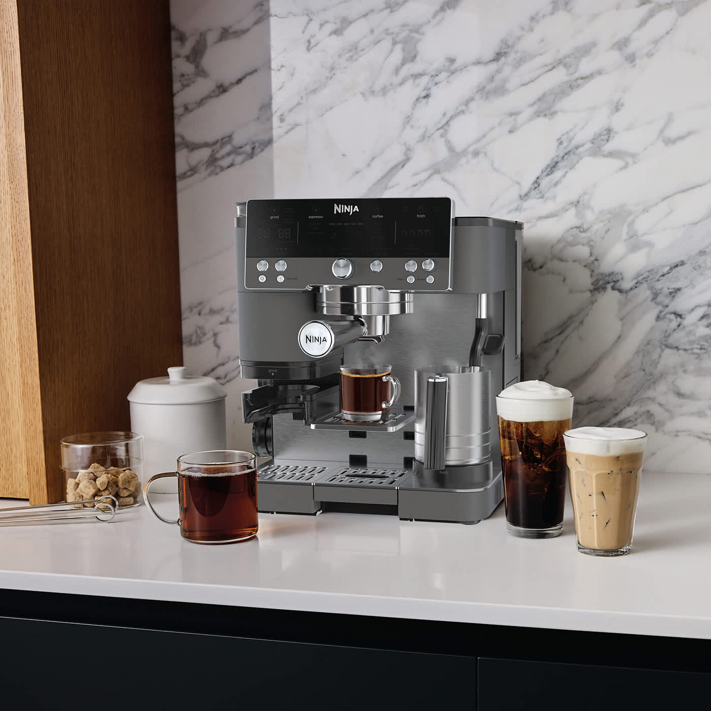 ماكينة تحضير الإسبريسو Ninja Luxe Café Premier ES601