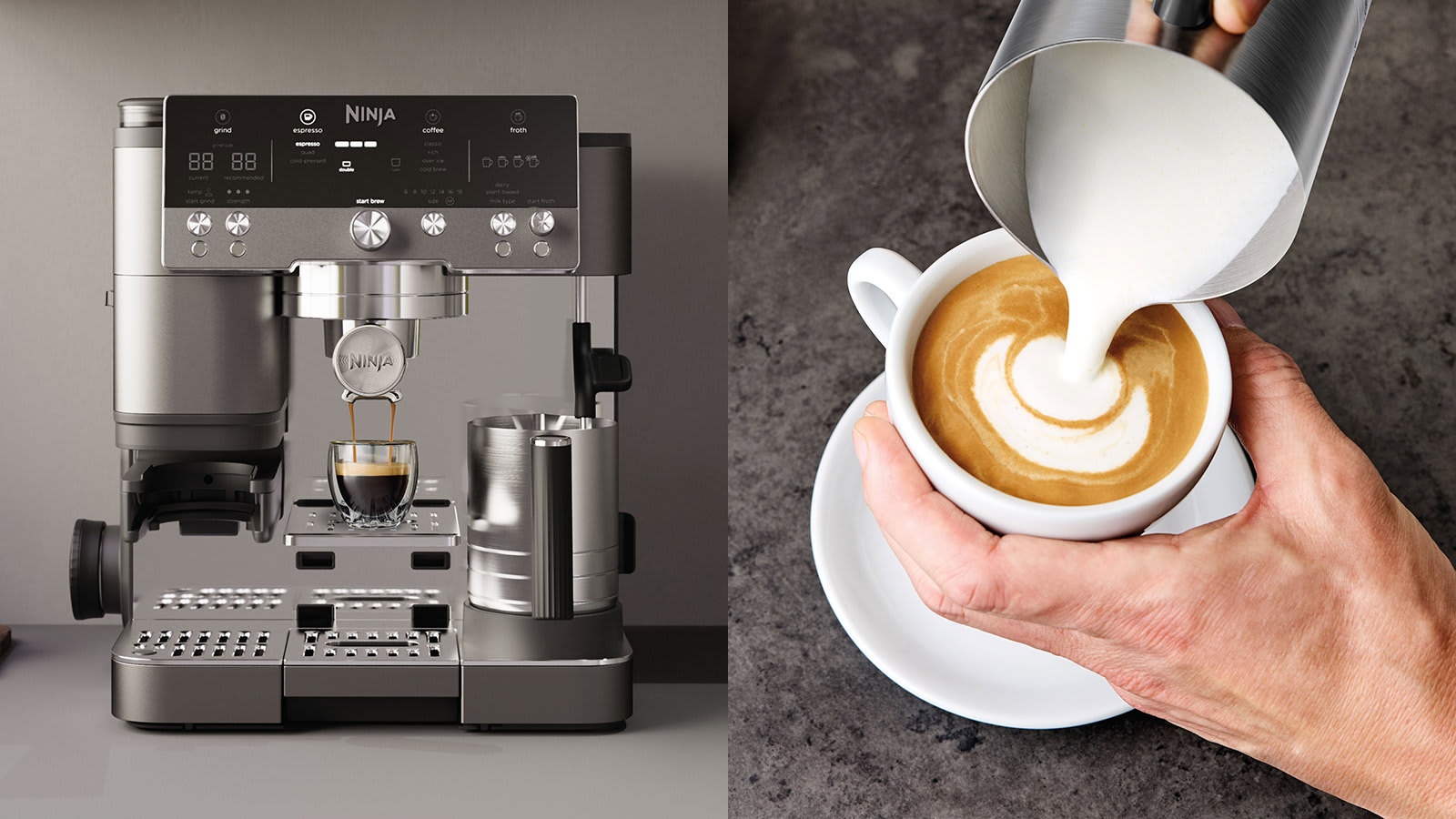 ماكينة تحضير الإسبريسو Ninja Luxe Café Premier ES601
