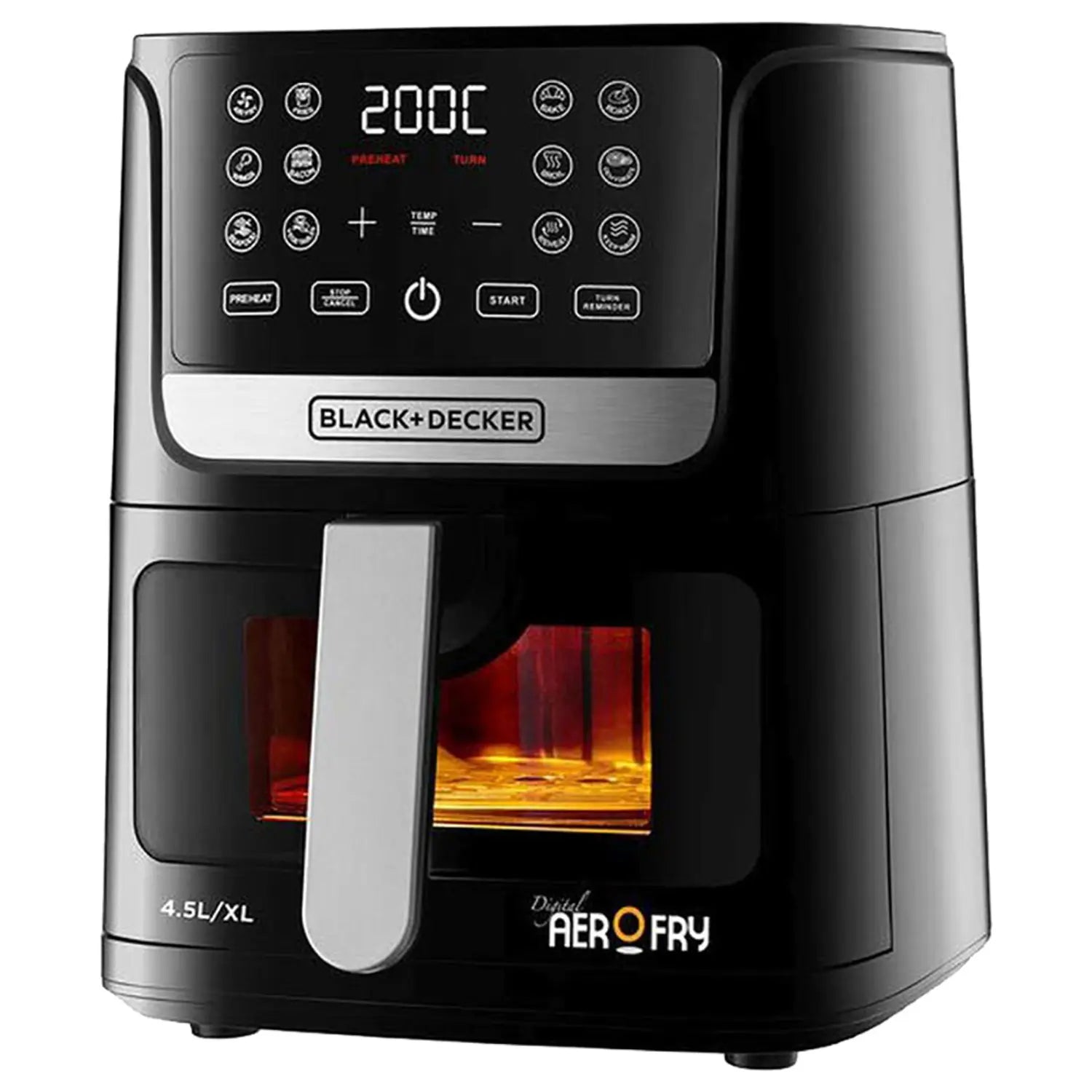 BLACK+DECKER  Digital AerOFry Air Fryer Extra Large 4.5L 1500W  AF4500