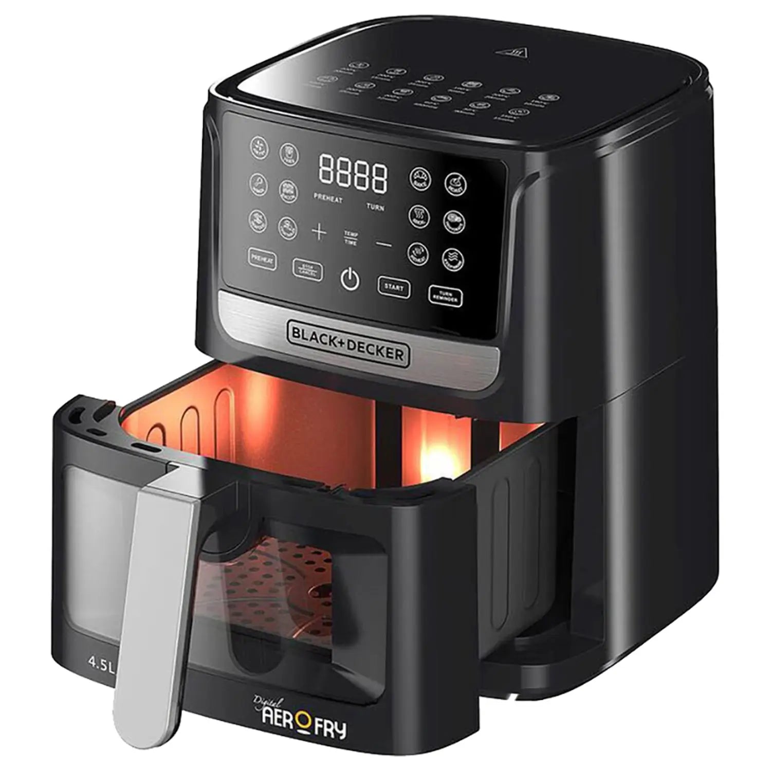 BLACK+DECKER  Digital AerOFry Air Fryer Extra Large 4.5L 1500W  AF4500