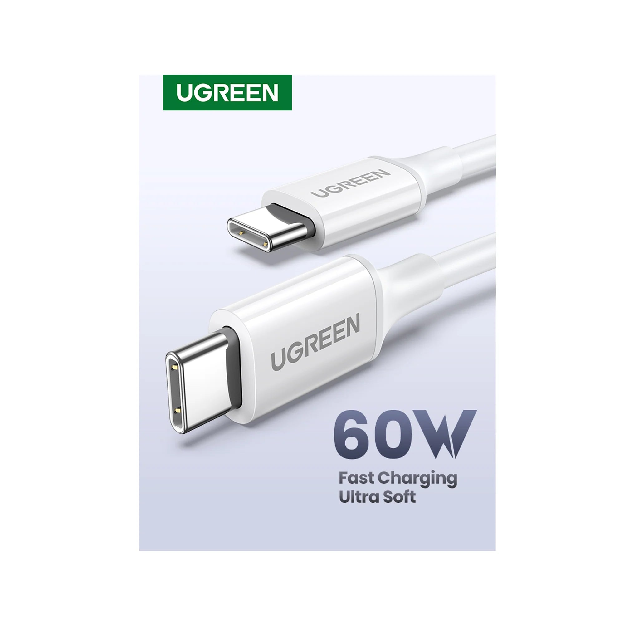 UGREENU USB 2.0 C M/M ABS Cover 1m (White) 60W