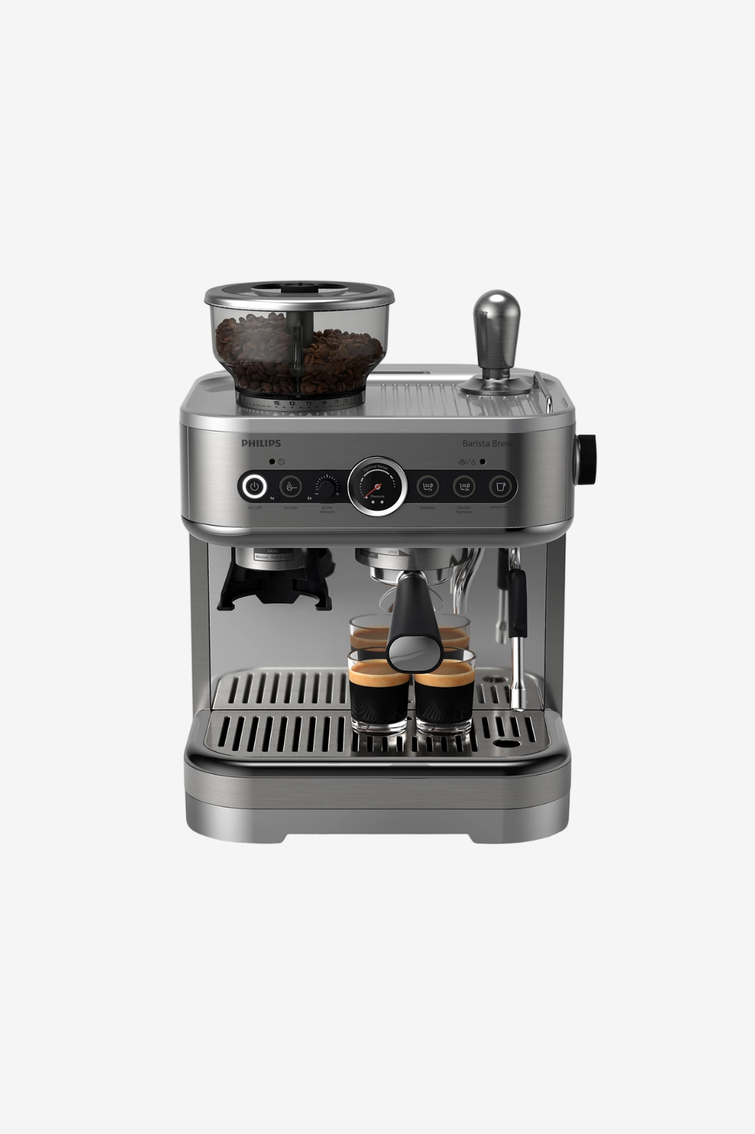 Philips Barista Brew Semi-Automatic Espresso Machine  Silver - PSA3228/01