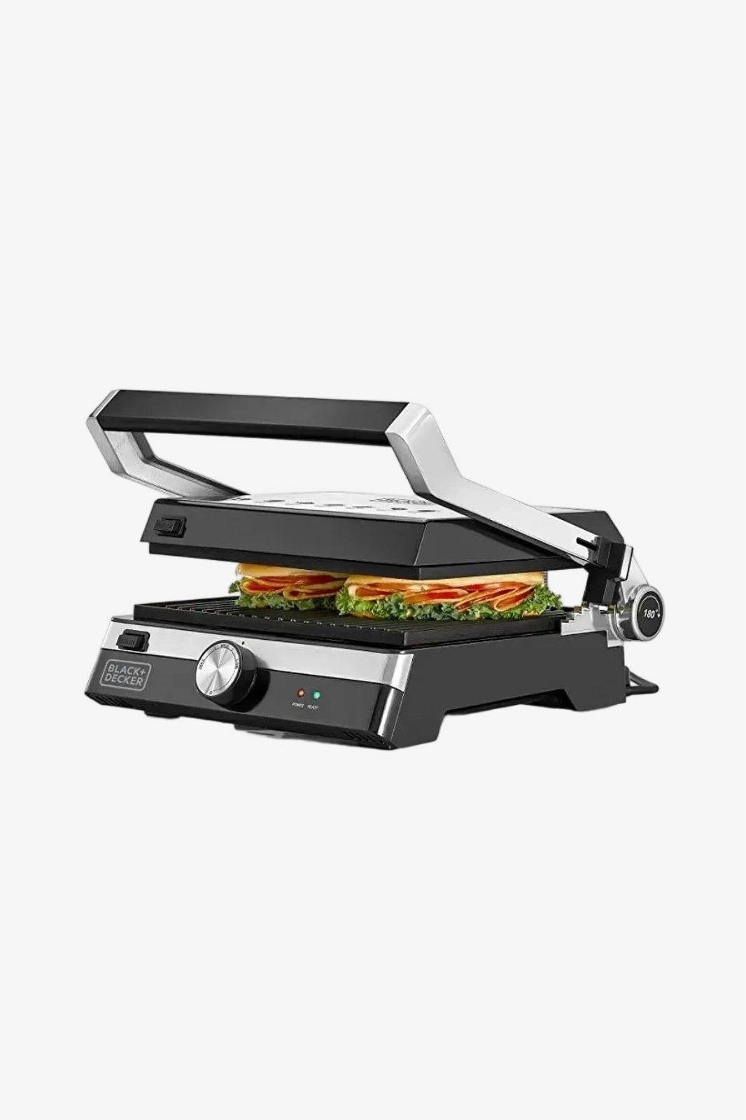 BLACK+DECKER  Electric Grill , 2000 Watt , Silver Black - CG2000