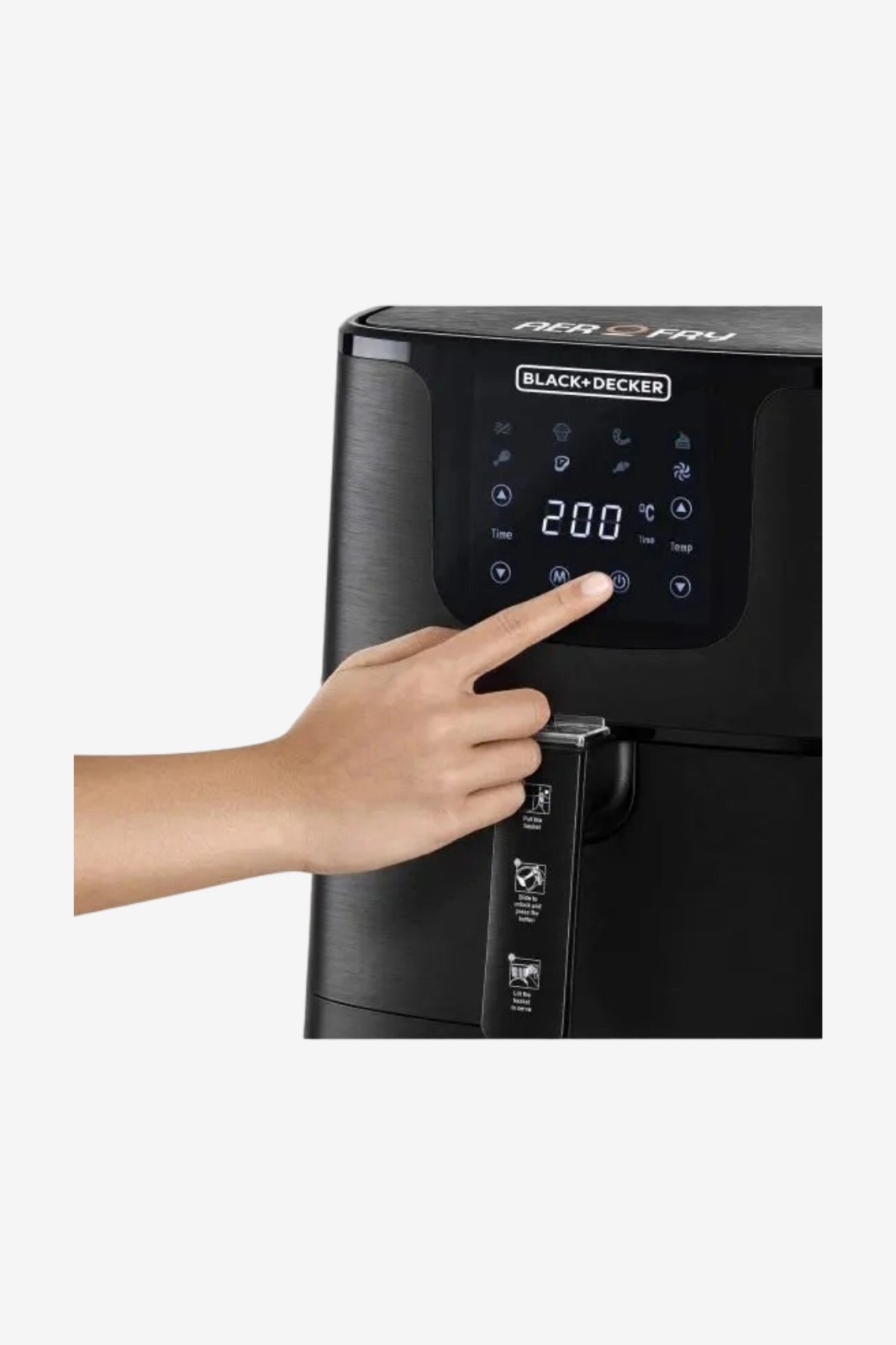 مقلاة هوائية رقمية من بلاك + ديكر، 4.3 لتر، AF700