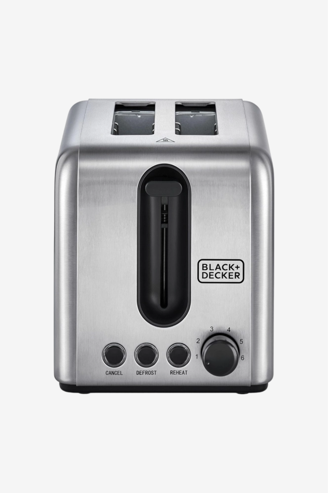 BLACK+DECKER Toaster , 2 Slices 1050 Watt Black Silver - ET244