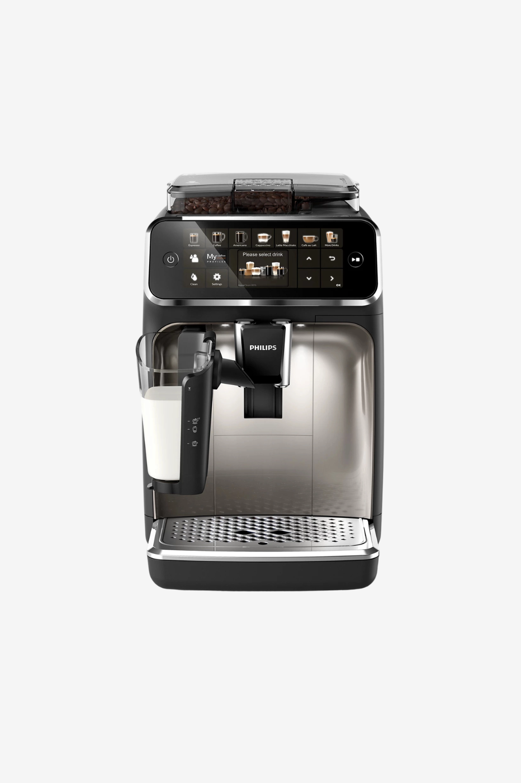 Philips Series 5400 Fully Automatic Espresso Machines  Black- EP5447/90