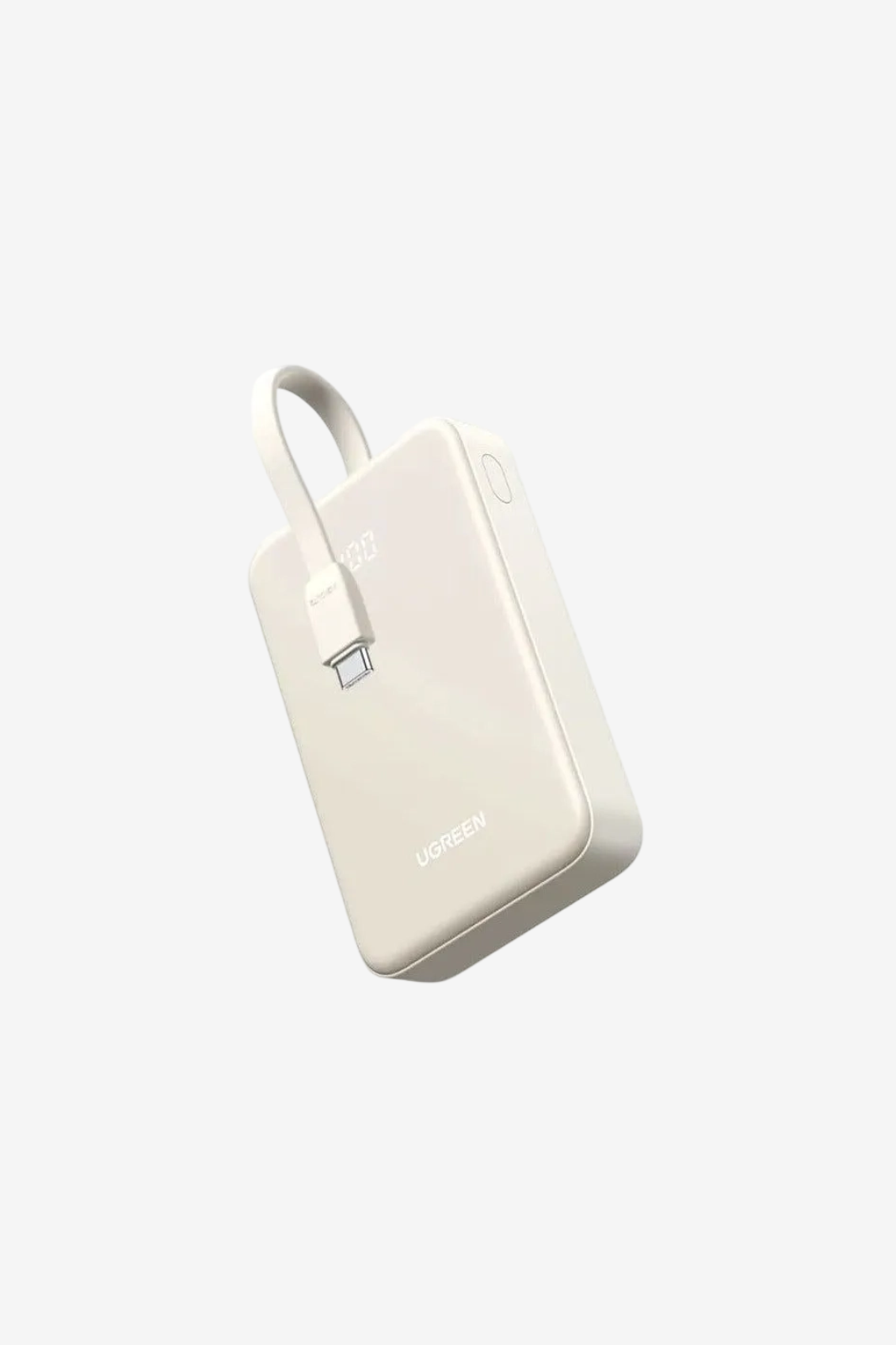 UGREEN PB521 Power Bank 20000mAh 30W with built-in cable C-C / Beige