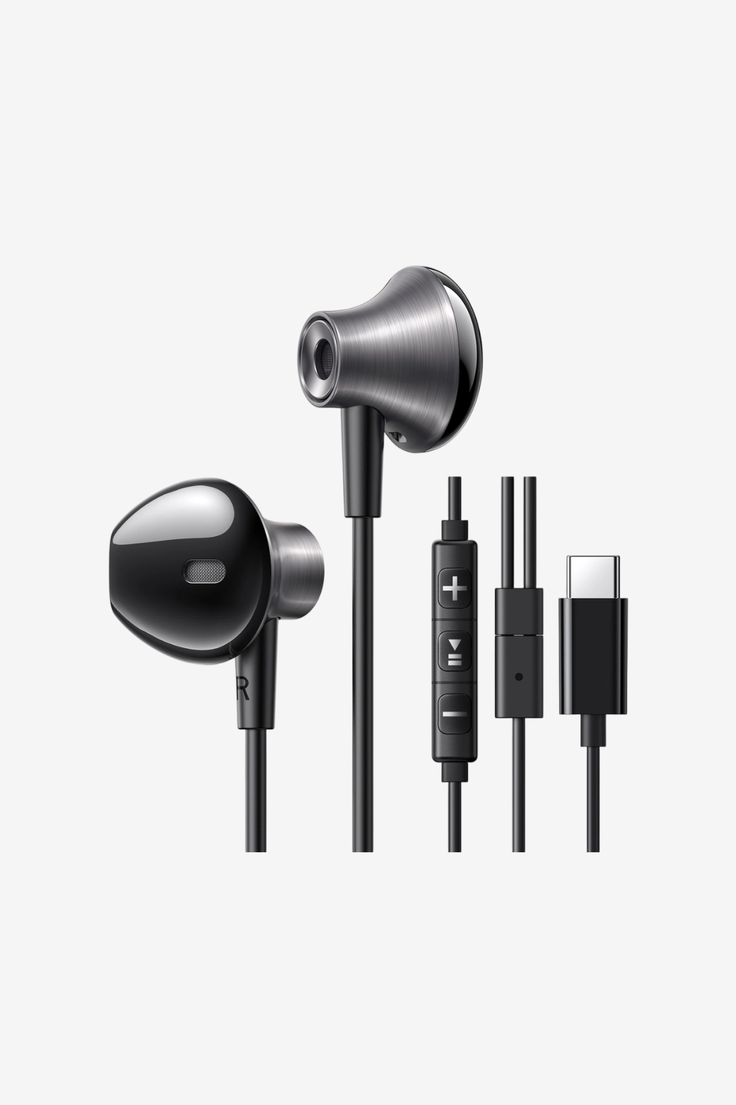 UGREEN Semi-in-ear 3.5mm Wired Earphones - EP106 Black