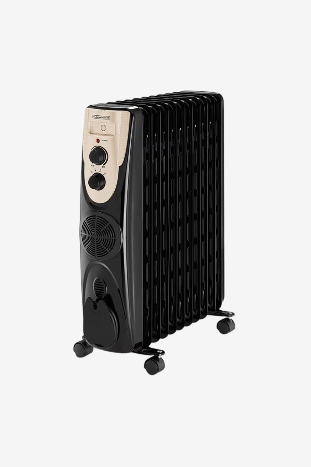 BLACK+DECKER Oil Heater , 11 Fins , 2500 Watt Black Gold - OR011