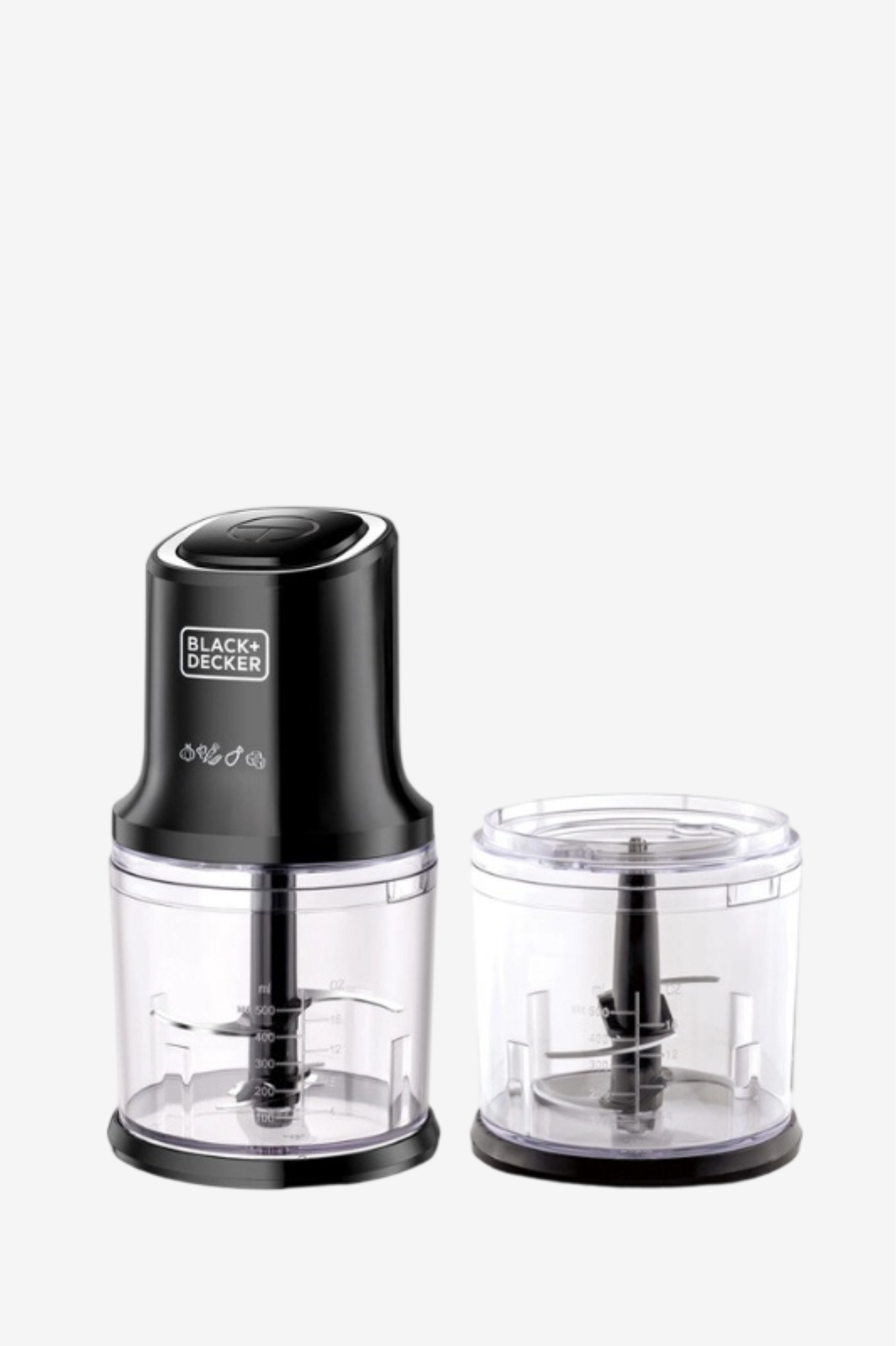 BLACK+DECKER Electric Chopper 500 milliliter , 500 Watt Black - FC500J