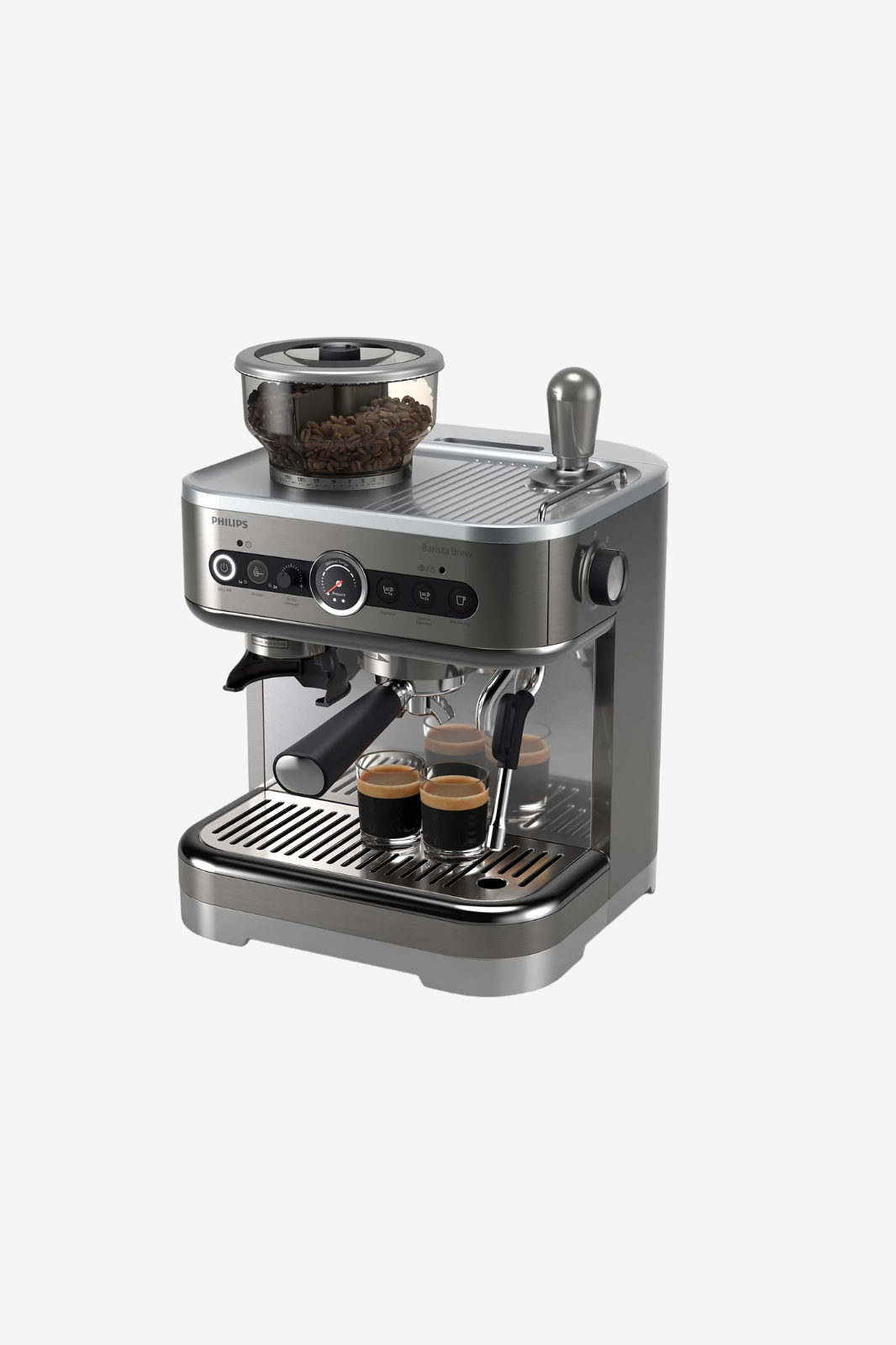 Philips Barista Brew Semi-Automatic Espresso Machine  Silver - PSA3228/01