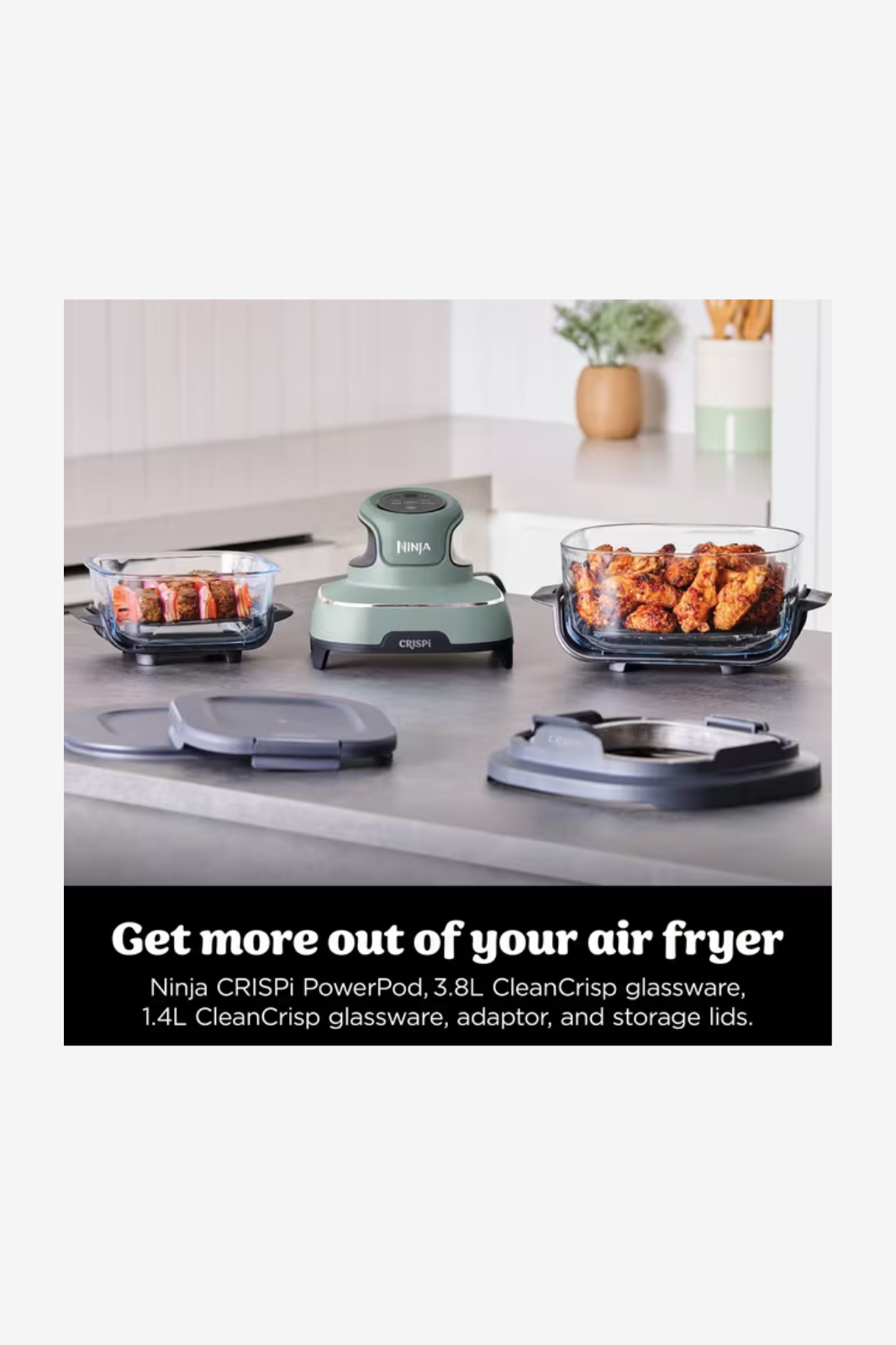 Ninja CRISPi 4-in-1 Portable Glass Air Fryer FN101