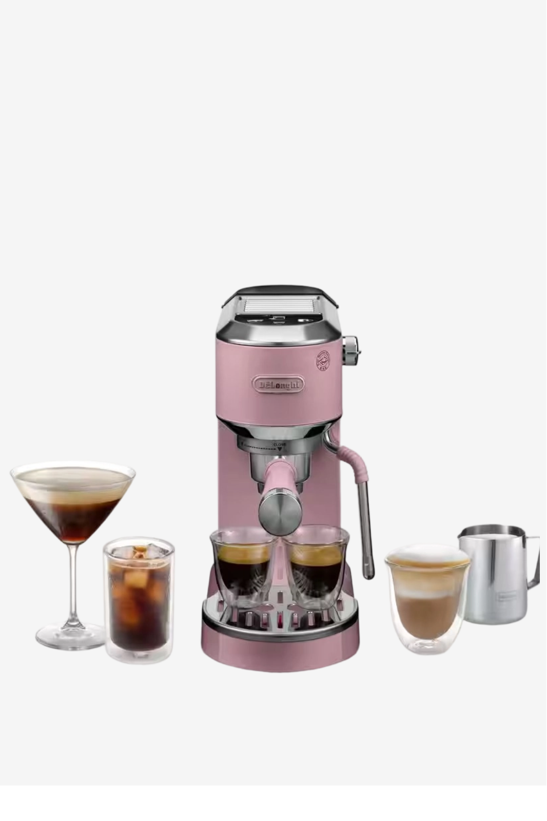 Delonghi Barista Duo Dedica Espresso Machine , 1 Liter 2 Cups  - EC890