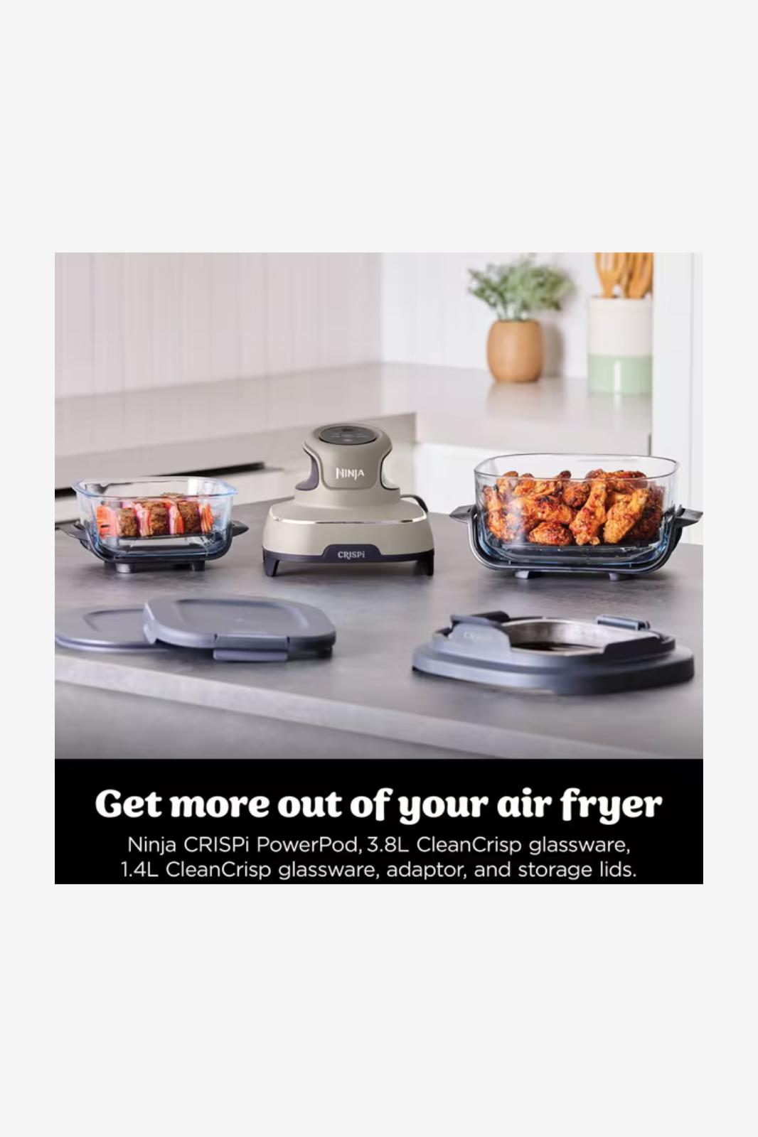 Ninja CRISPi 4-in-1 Portable Glass Air Fryer FN101