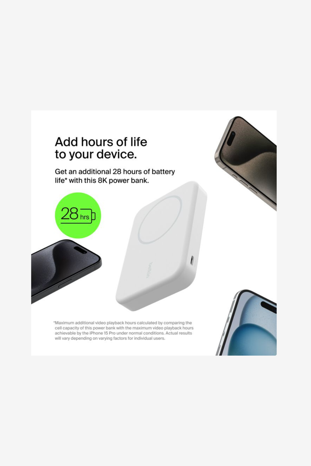 Belkin - BoostCharge Pro Magnetic Power Bank with Qi2 15W 8K