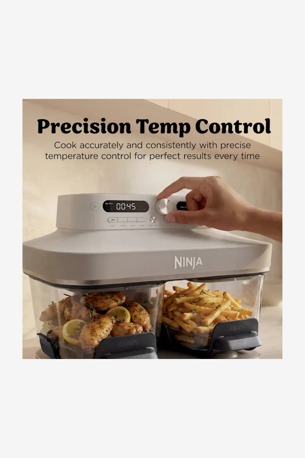 Ninja Crispi DualZone Dual Basket Glass Air Fryer