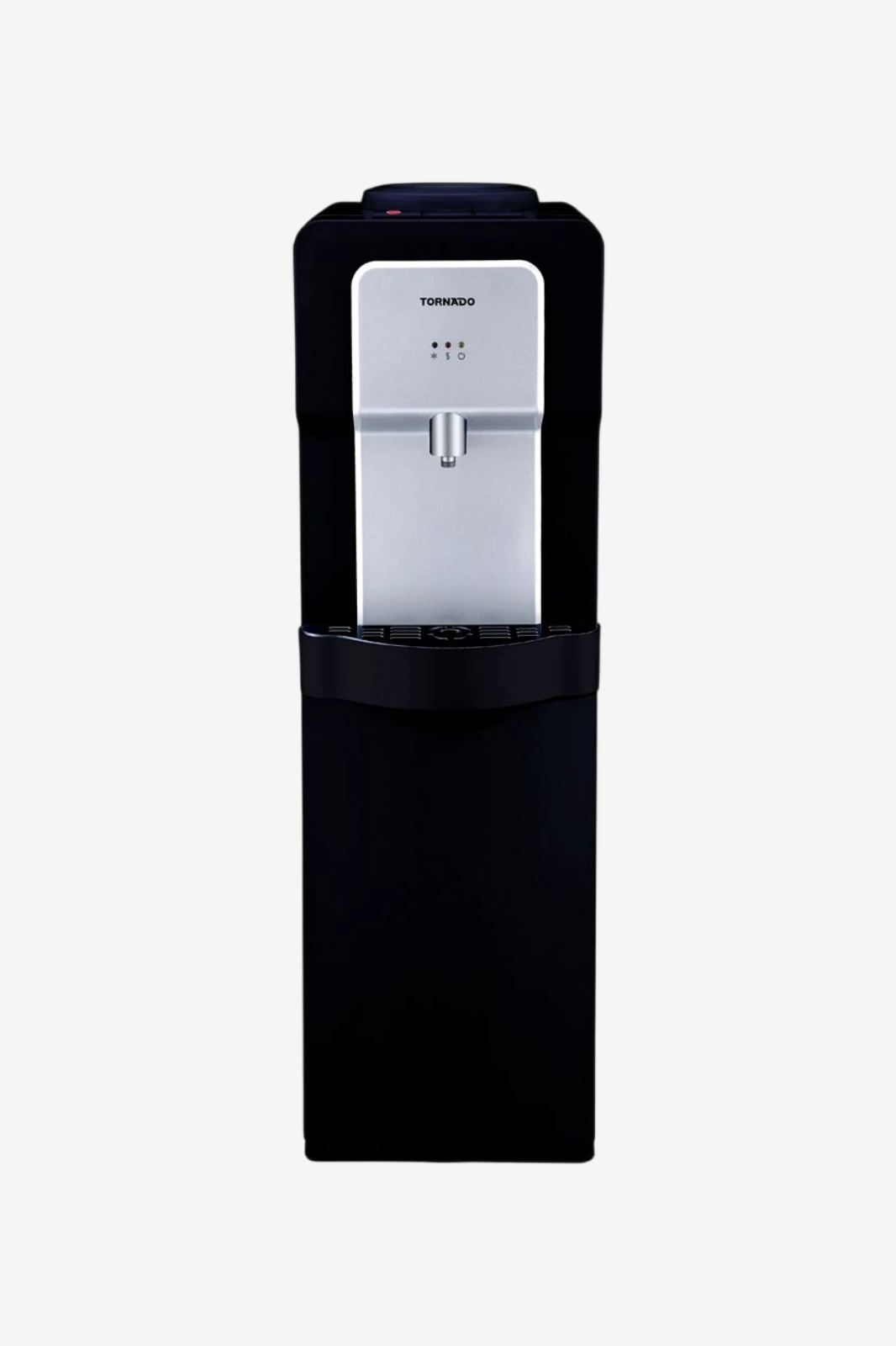 TORNADO Water Dispenser 1 Faucet normal – cold and hot water Silver x Black WDM-H30KBE-SB